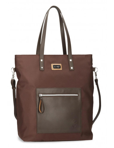 BOLSO TOTE EL POTRO CHIC MARRON